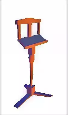 music stand Free 3D model