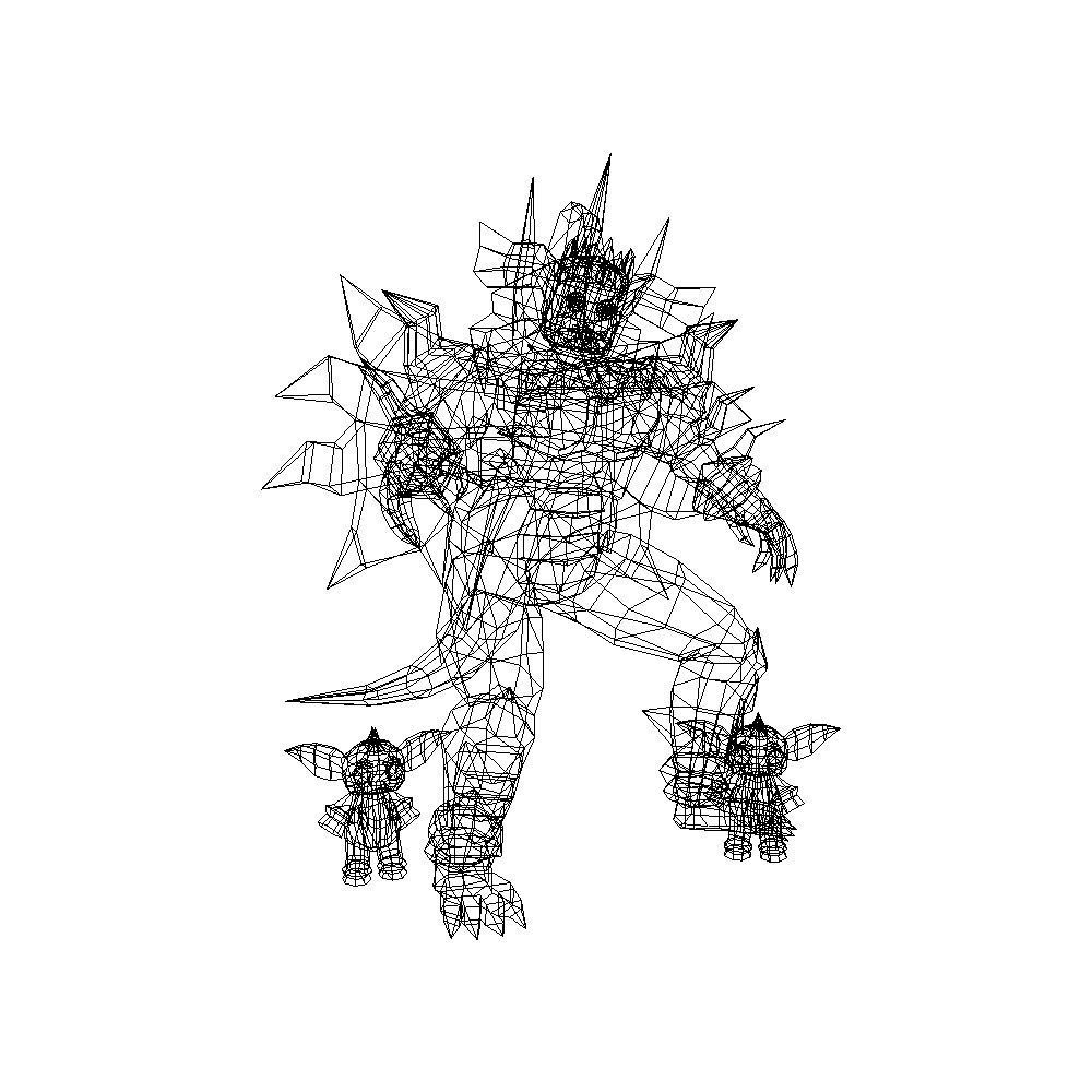 King of the Feral Imps Low-poly 3D model_3