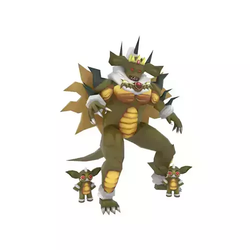 King of the Feral Imps Low-poly 3D model