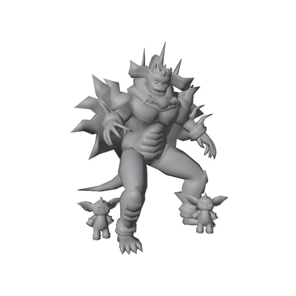King of the Feral Imps Low-poly 3D model_4