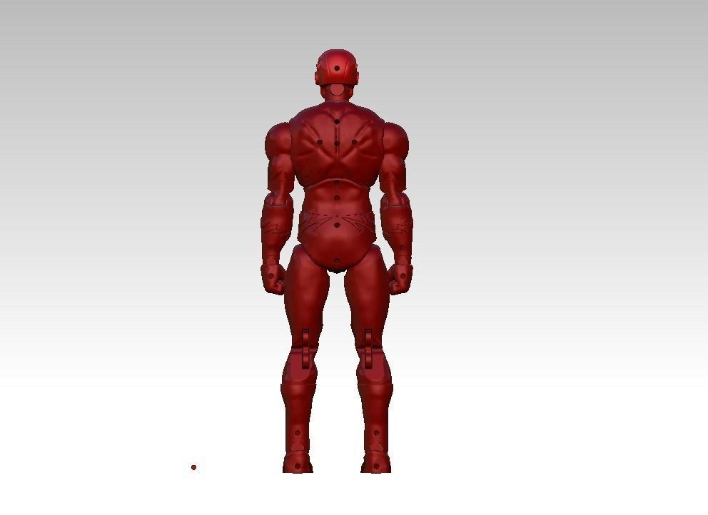 The Flash Articulated Action figure 3D print model_2
