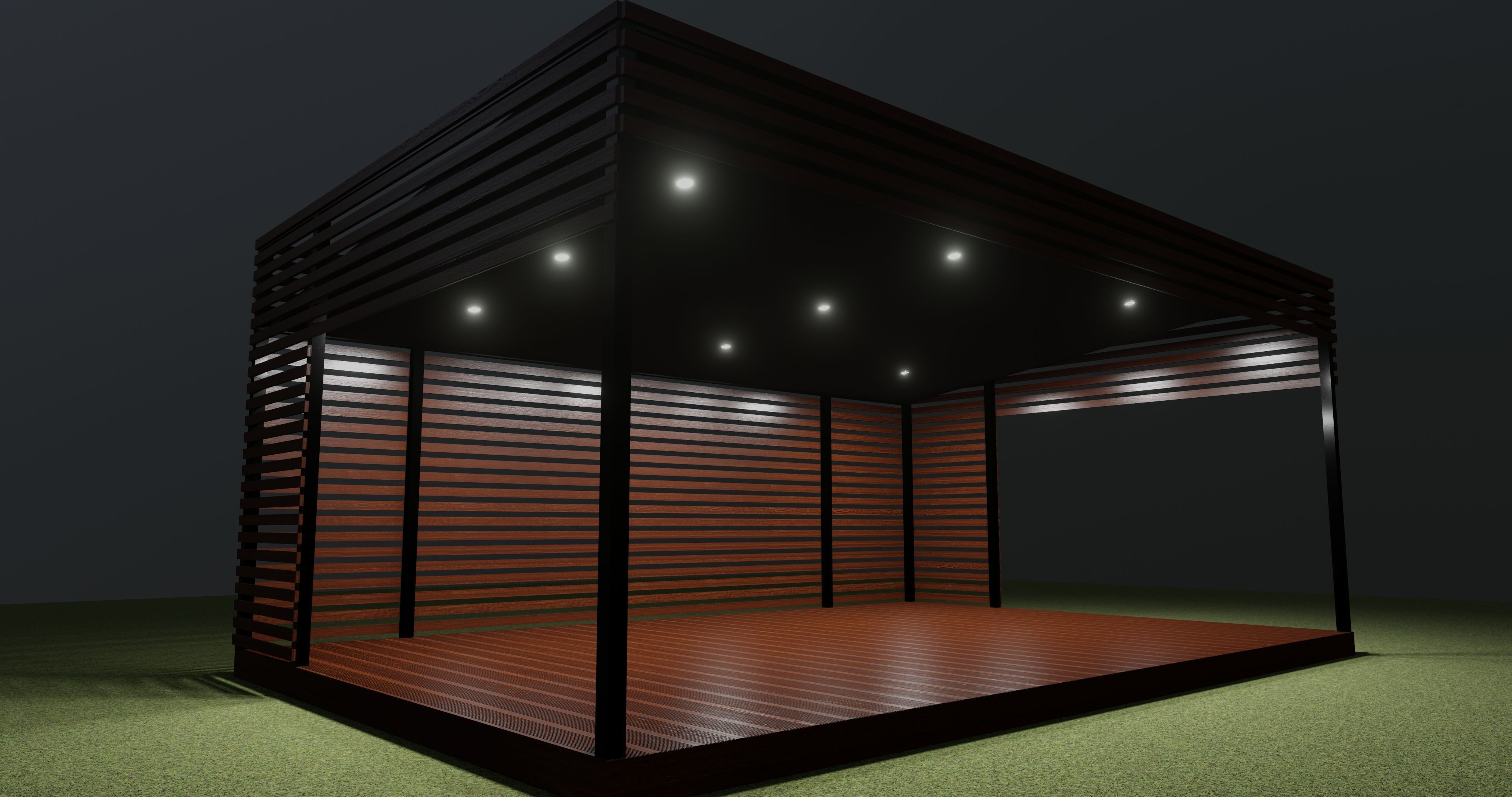 Pergola 3D model_10