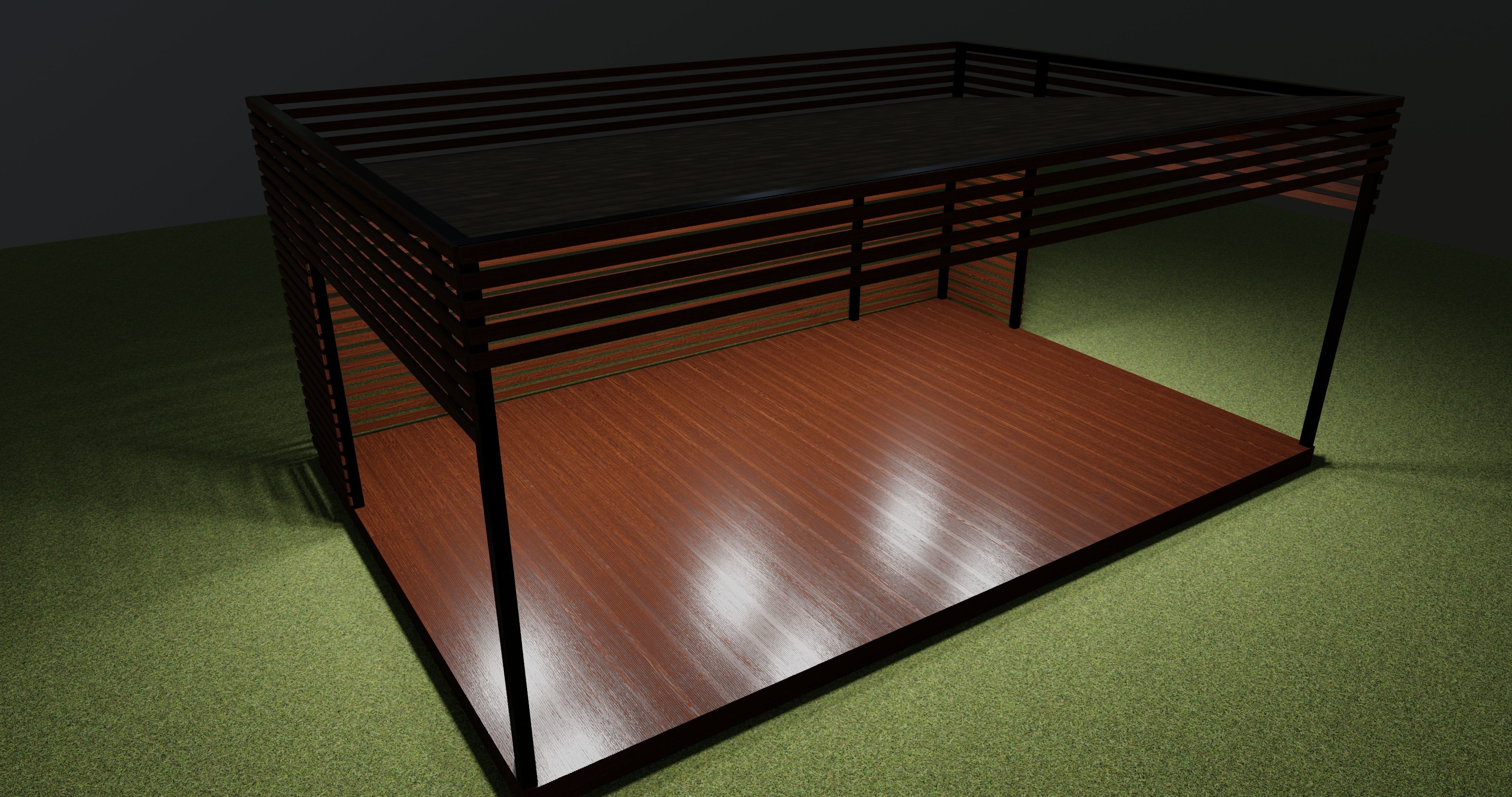 Pergola 3D model_11