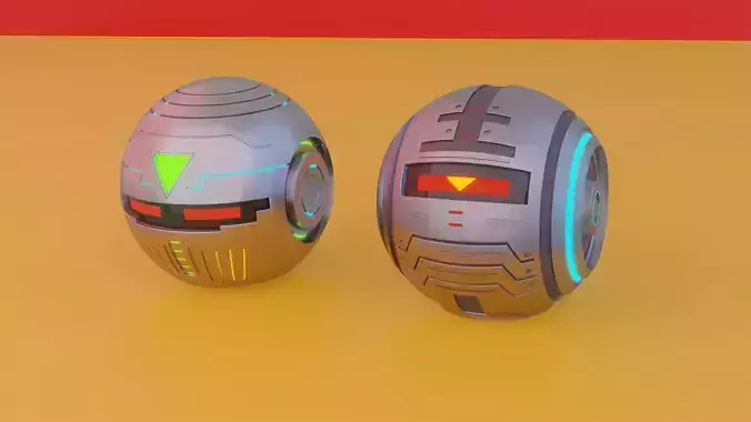 Futuristic Scifi Robotic Helmet