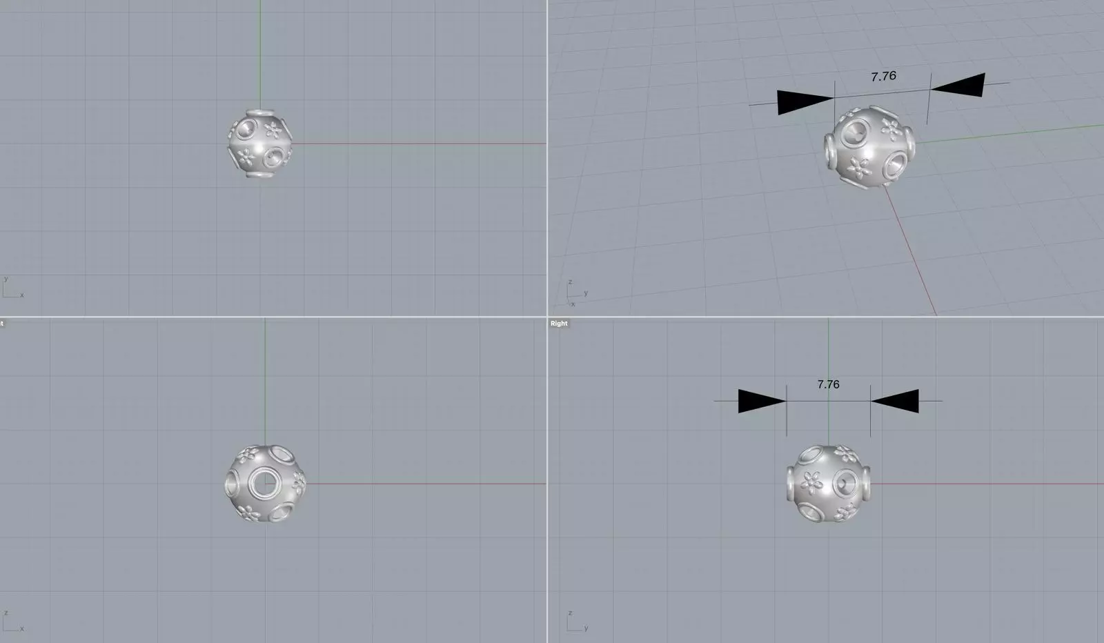 Center Round Piece 3D model