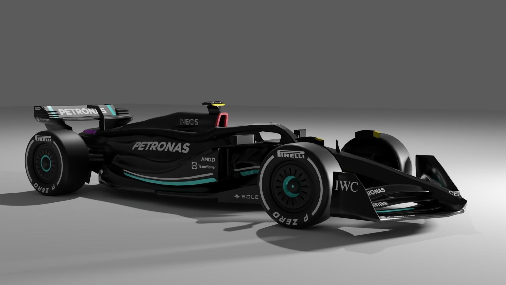 Mercedes AMG Petronas F1 Concept Design 3D model_7