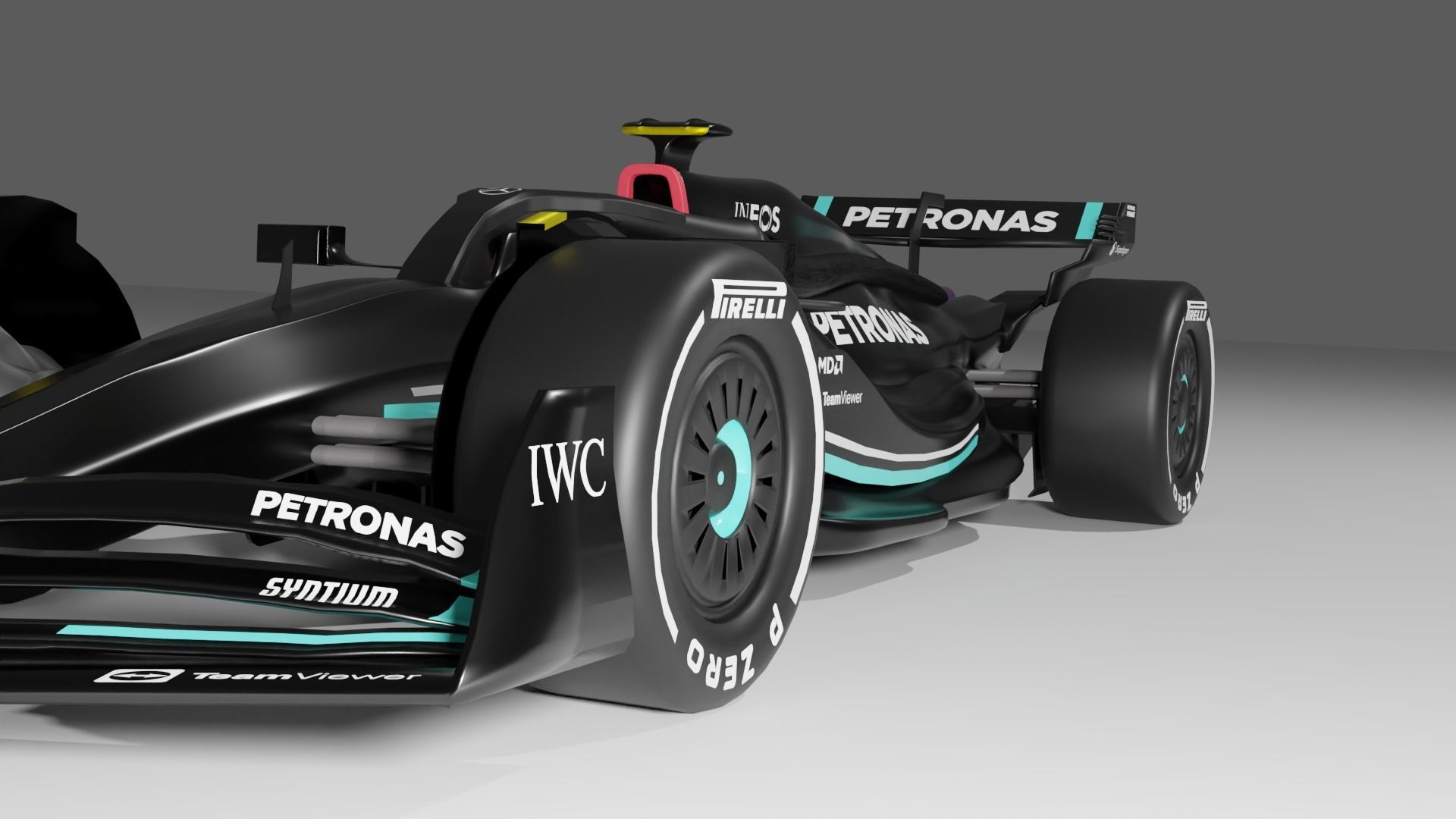 Mercedes AMG Petronas F1 Concept Design 3D model_9