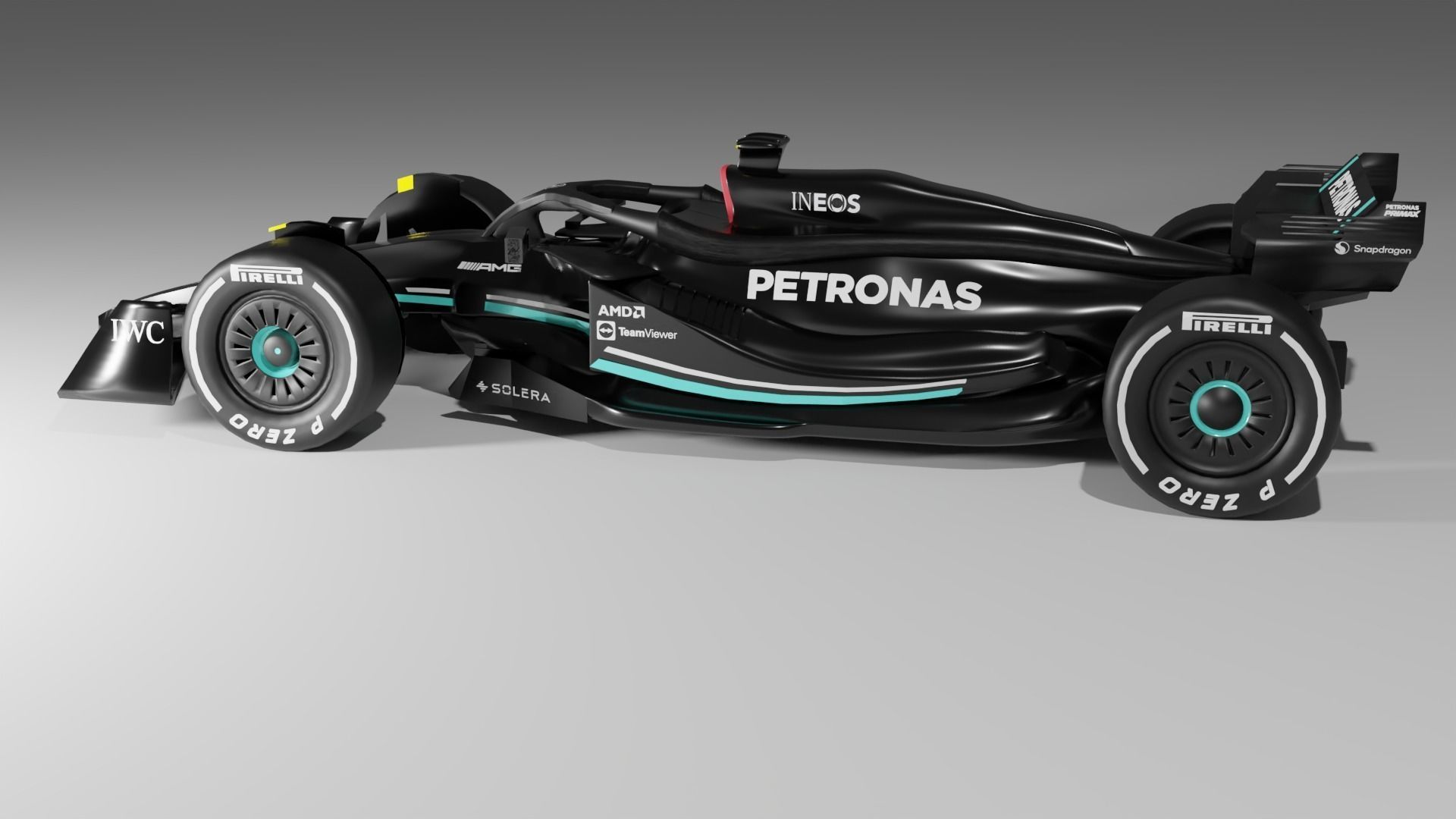 Mercedes AMG Petronas F1 Concept Design 3D model_3