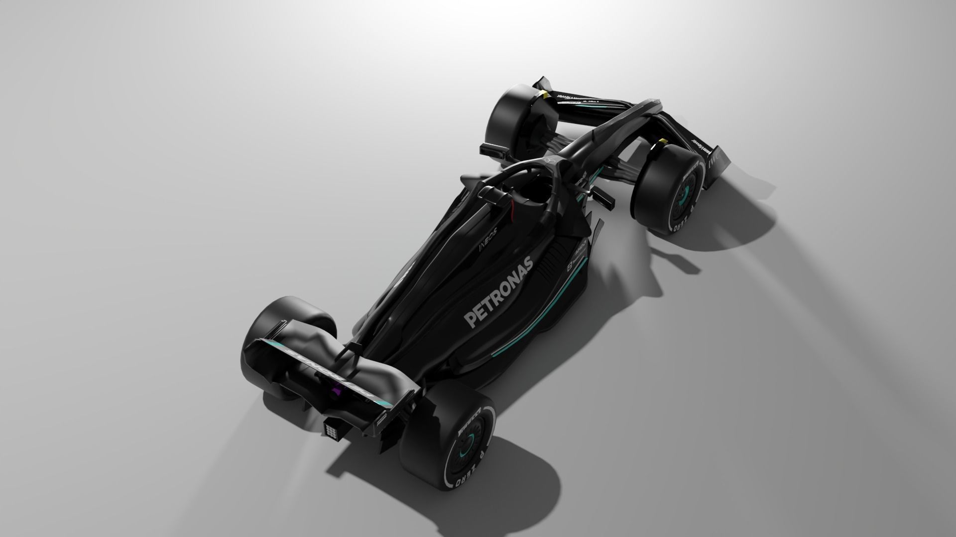 Mercedes AMG Petronas F1 Concept Design 3D model_12