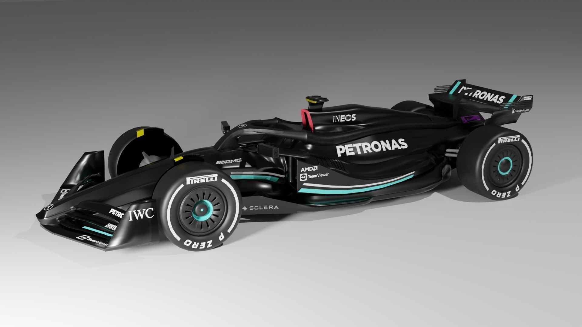 Mercedes AMG Petronas F1 Concept Design 3D model_2