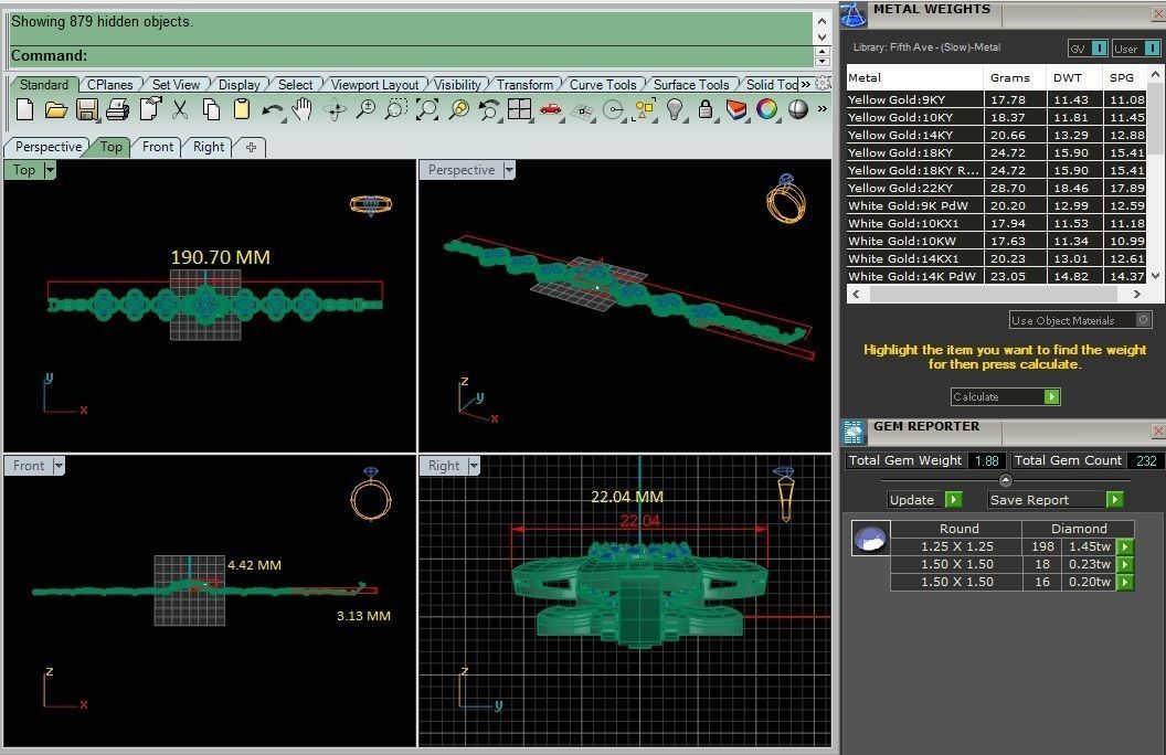 Flower High Jewelry Diamond Bracelet 3dm stl renders details 3D print model_4
