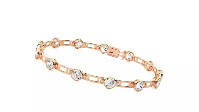 Tennis Bracelet High Jewelry Diamond Jewelry 3dm stl renders 3D print model