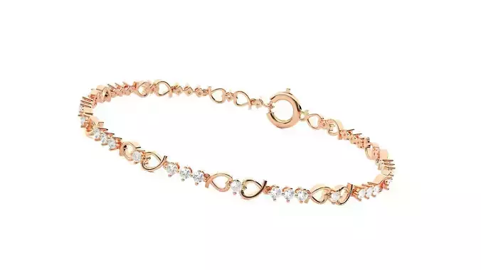 Tennis Bracelet High Jewelry 3dm stl renders details 3D print model