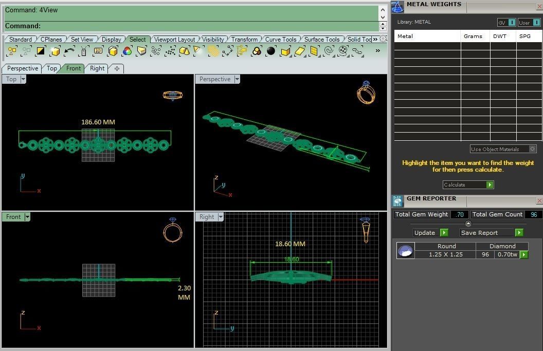Flower High Jewelry Diamond Bracelet 3dm stl renders details 3D print model_8