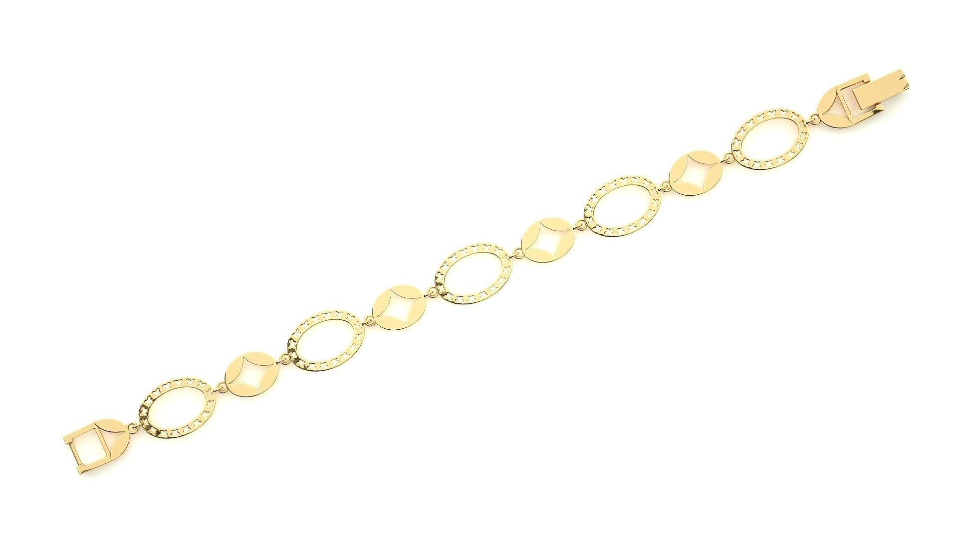 Butterfly High Jewelry Diamond Bracelet 3dm stl renders details 3D print model_15