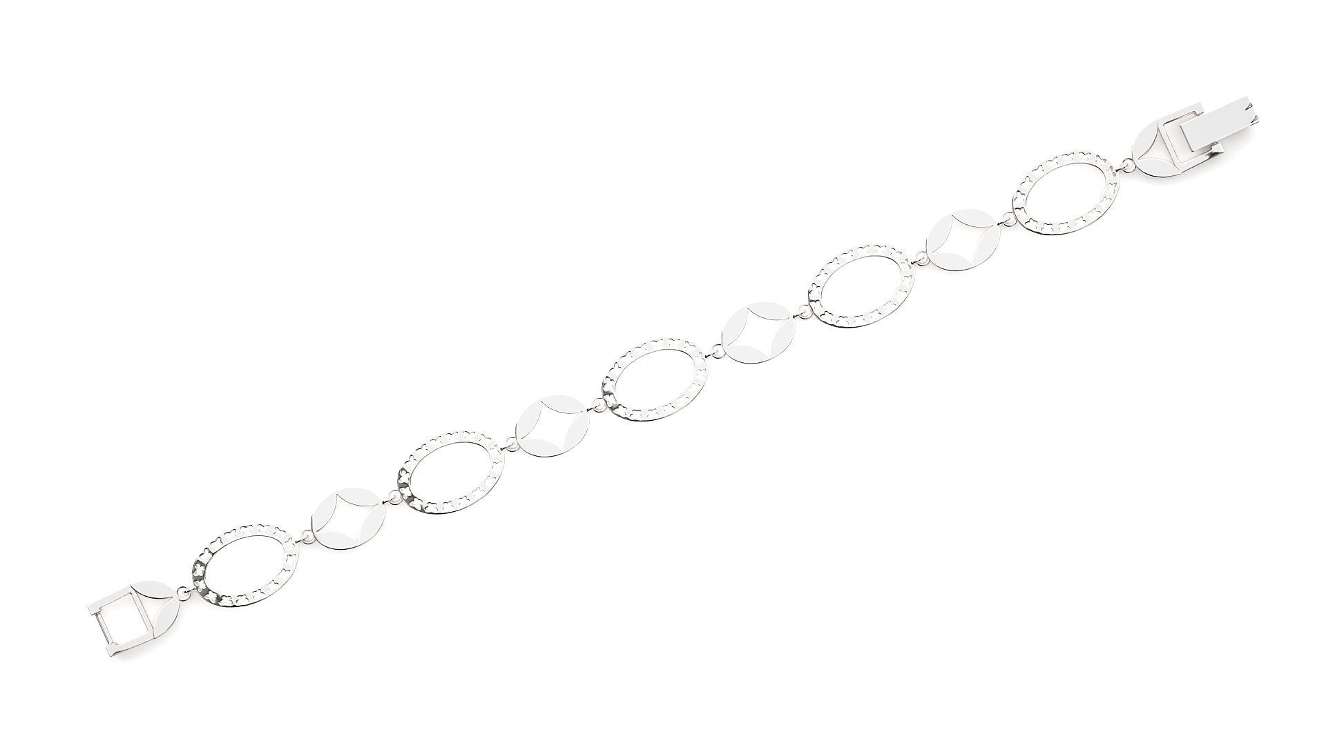 Butterfly High Jewelry Diamond Bracelet 3dm stl renders details 3D print model_10