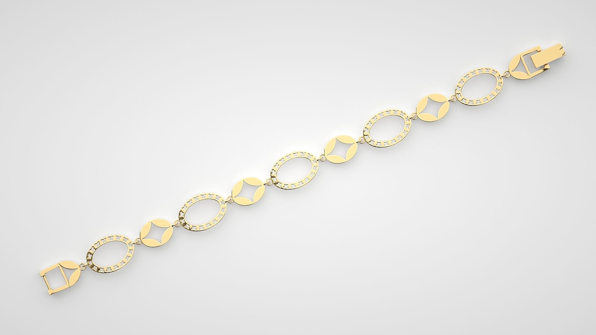 Butterfly High Jewelry Diamond Bracelet 3dm stl renders details 3D print model_14