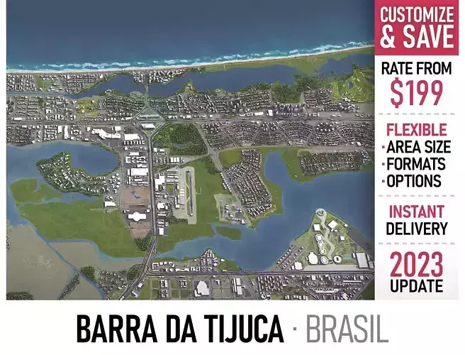 Barra da Tijuca - 3D City Model