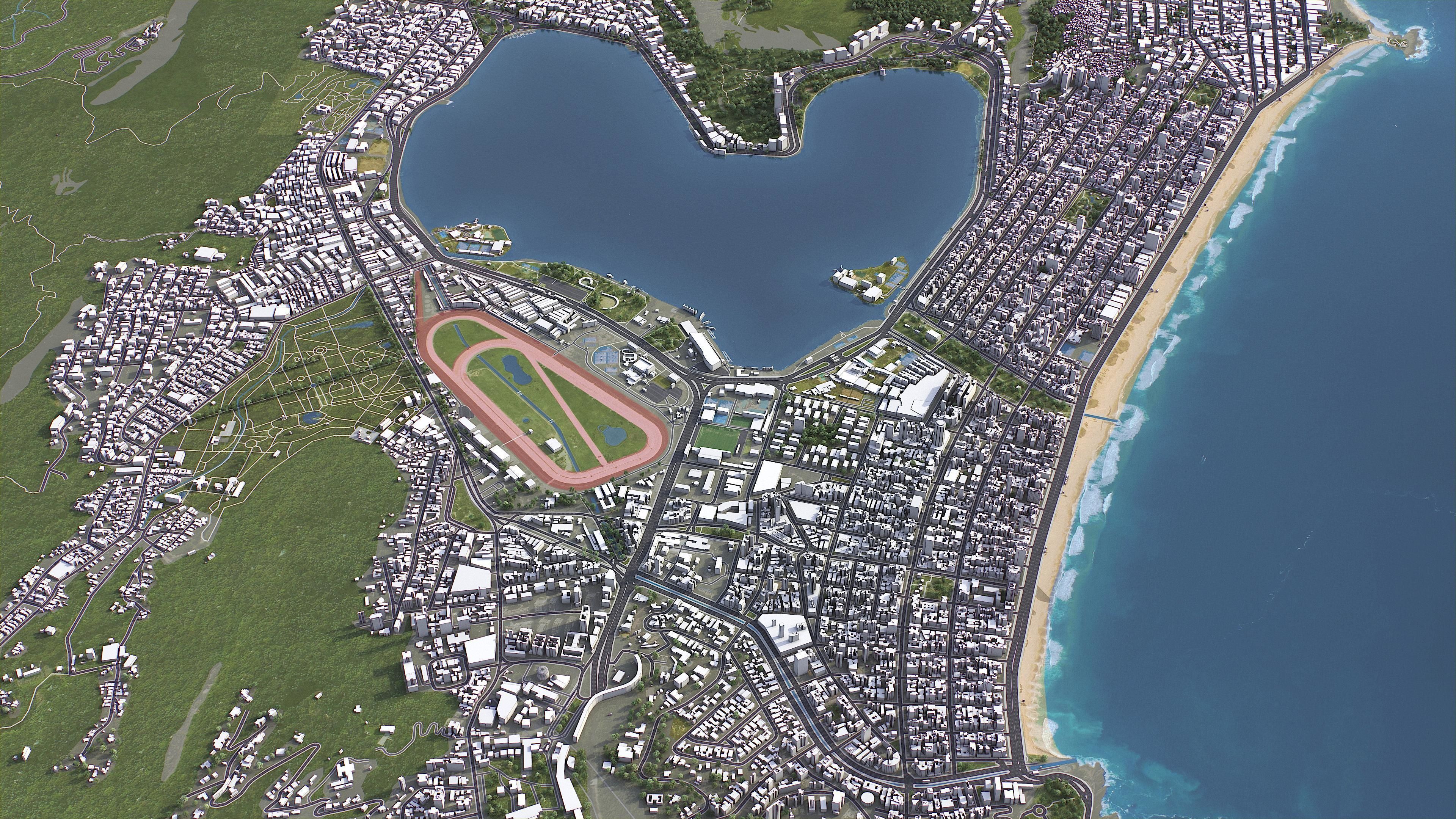 Ipanema - 3D City Model Low-poly 3D model_4