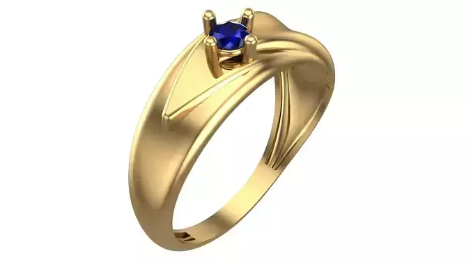 SINGLE STONE RING-RT04