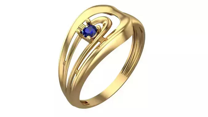 SINGLE STONE RING-RT07