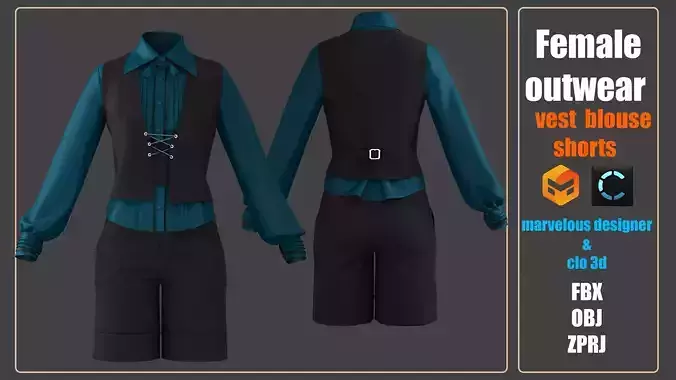 Female outwear  3D model