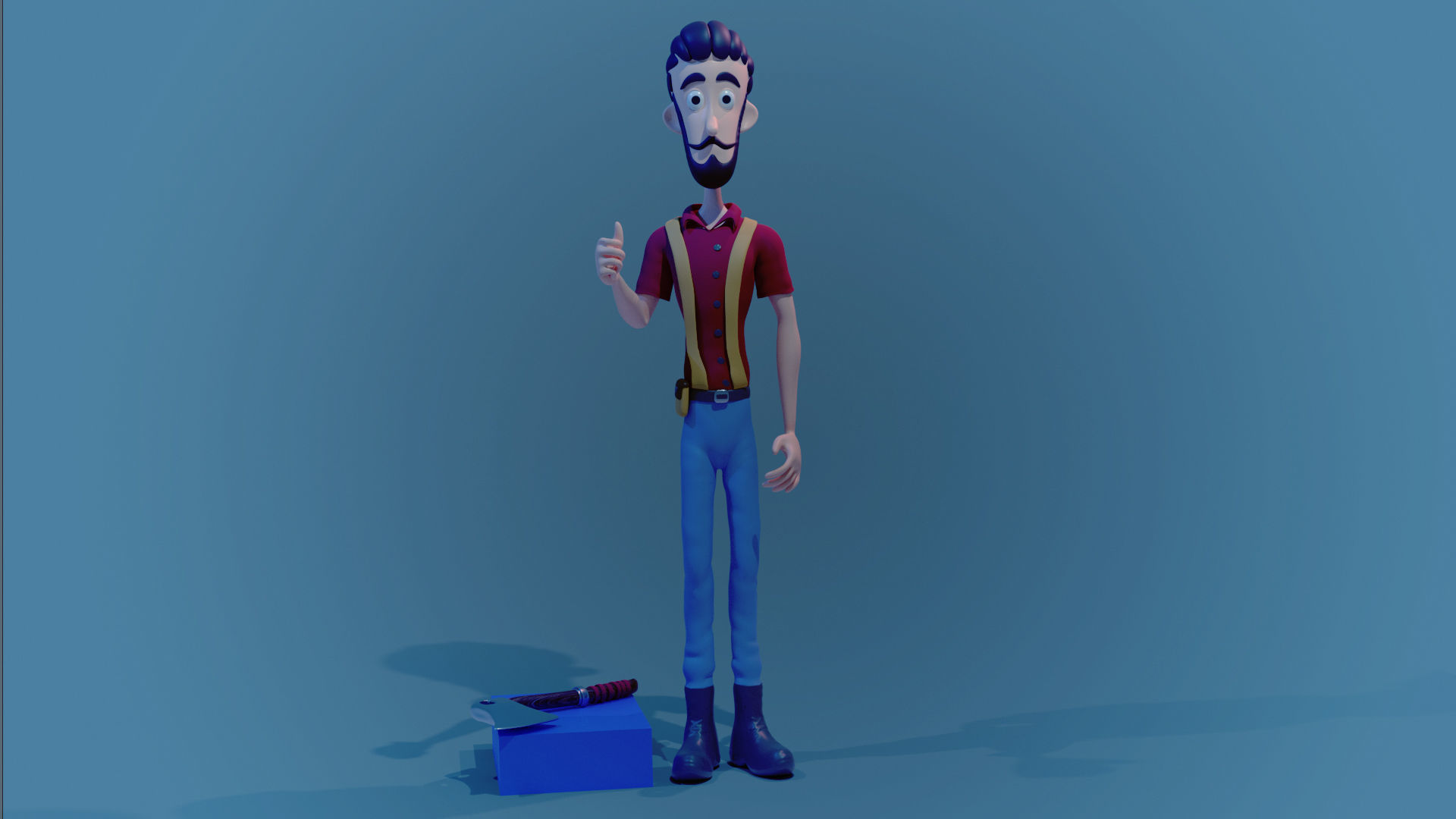 WOODCUTTER 3D model_6