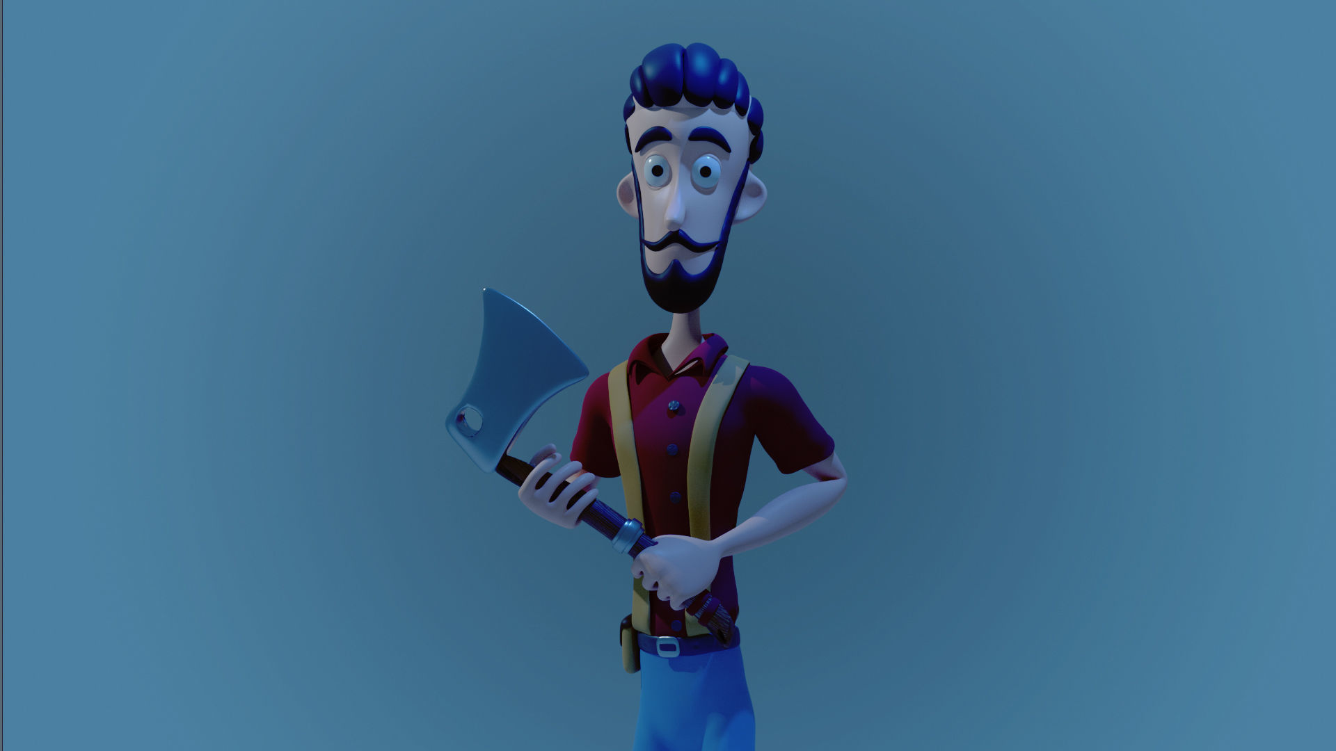 WOODCUTTER 3D model_1