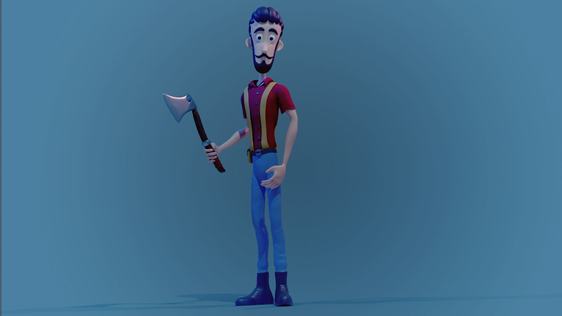WOODCUTTER 3D model_2