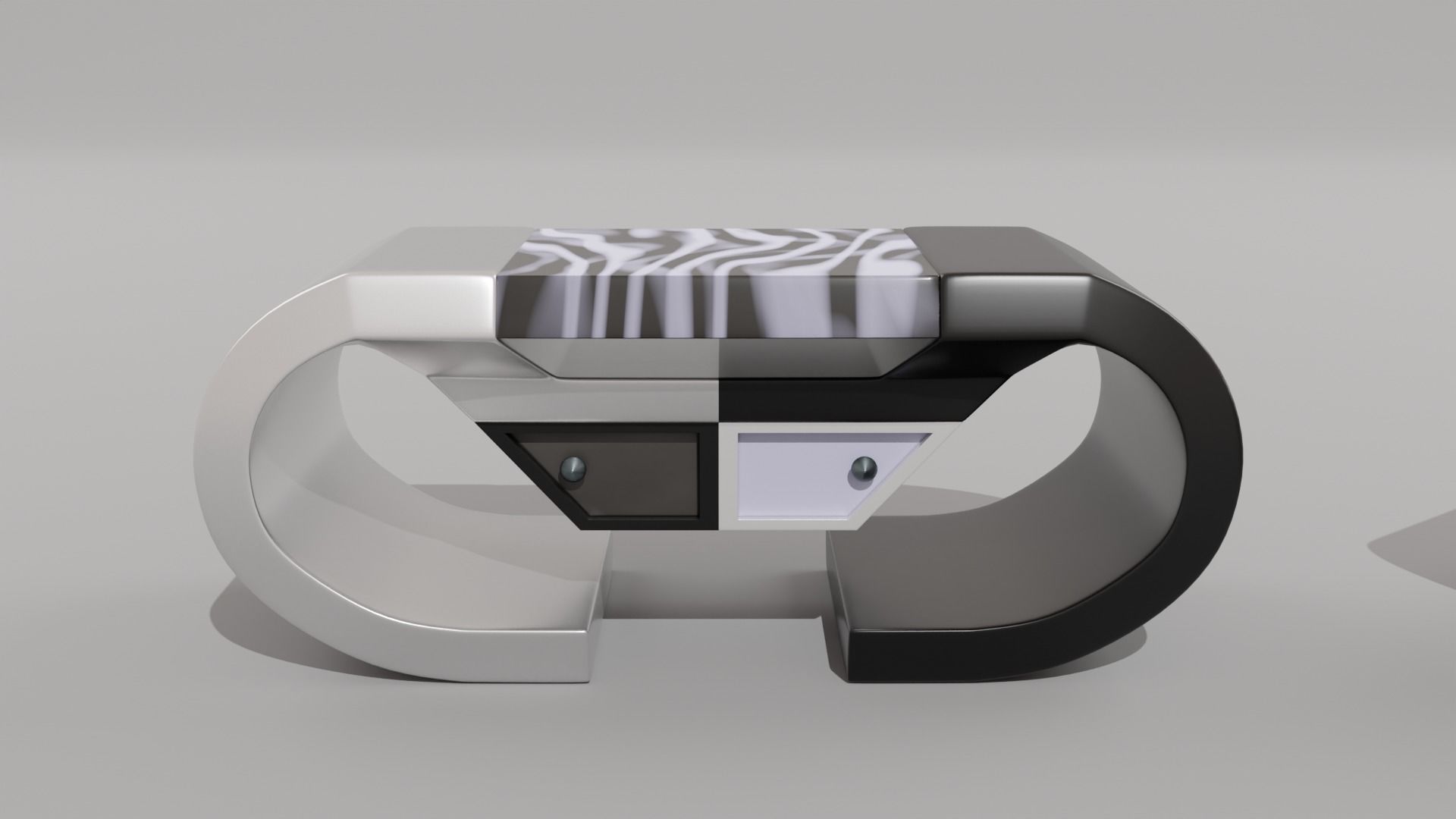 Decorative Modern Mini-table 3D model_1