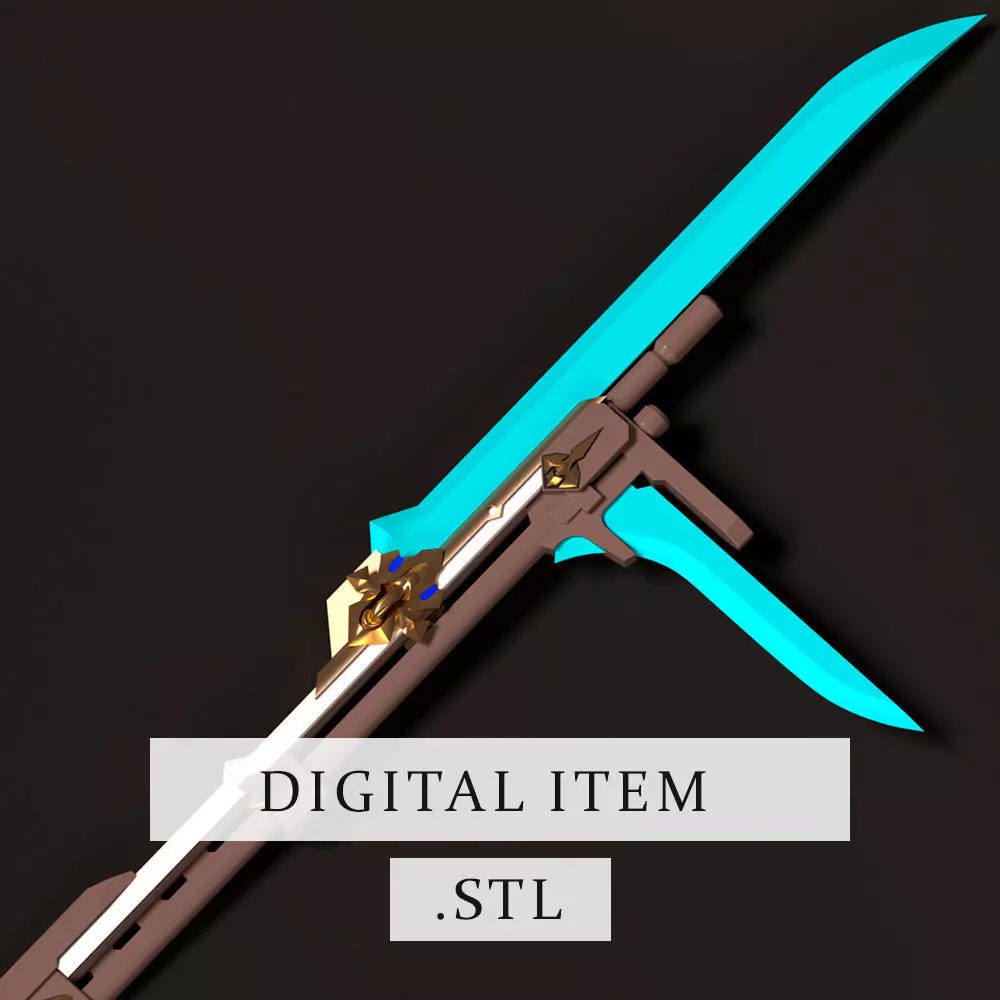 HONKAI IMPACT STAR RAIL - BRONYA RAND WEAPON -3D FILE STL- 3D print model_0