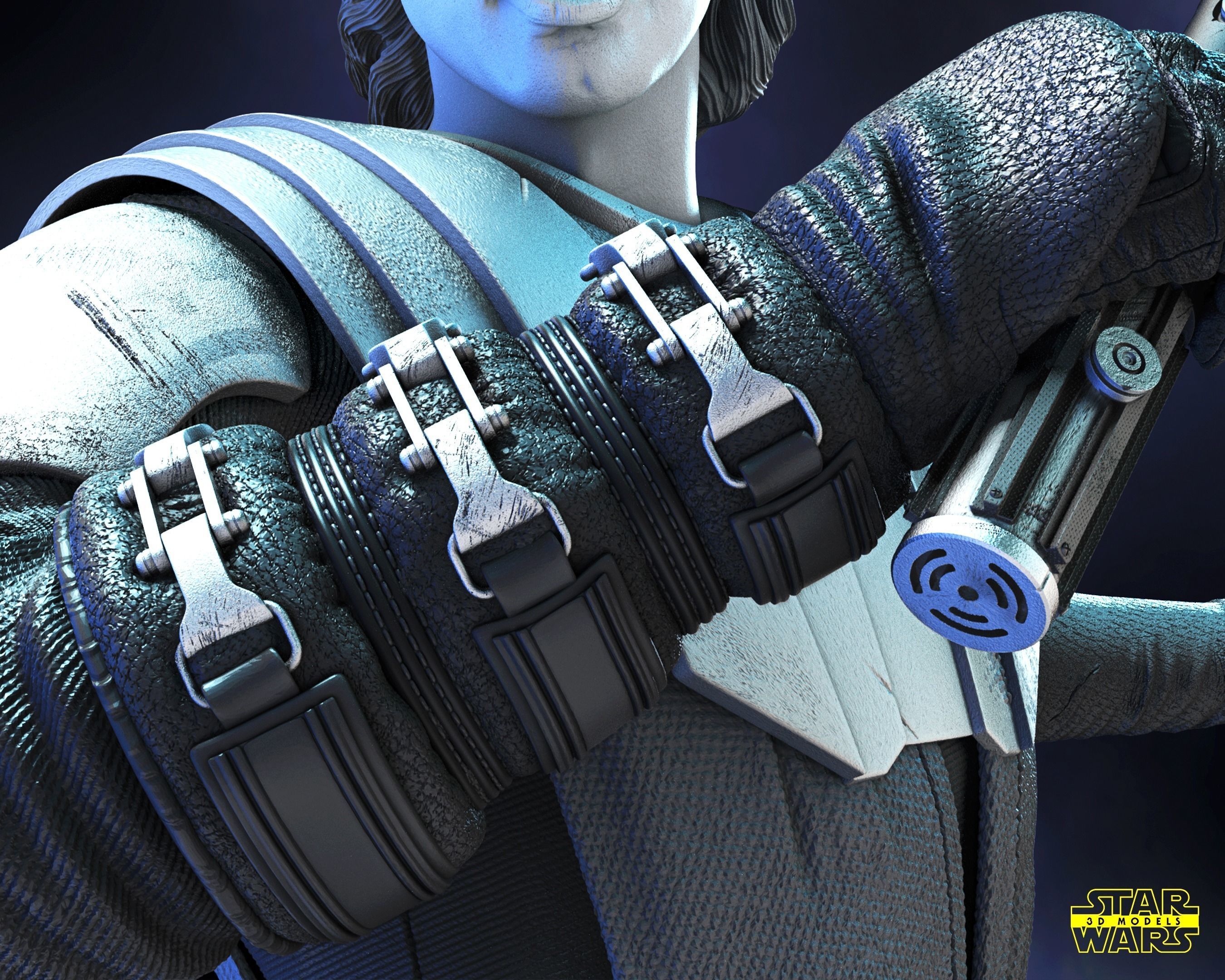 Anakin Skywalker Clone Wars Sculpture Star Wars 3D Models 3D print model_43