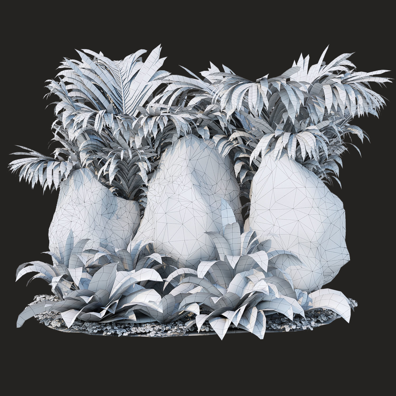 Low Poly Garden Asset collection vol 216 Low-poly 3D model_9