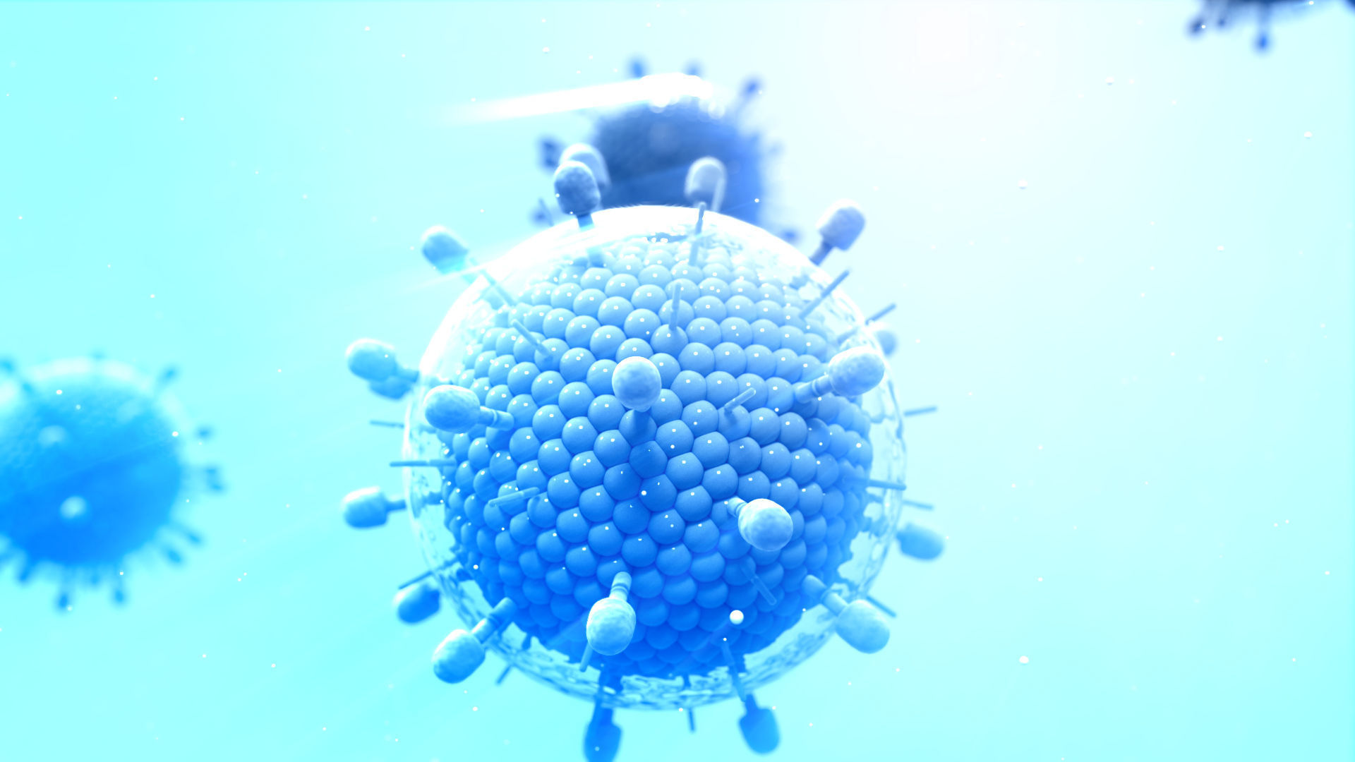 Virus mumbs parotitis 3D model_6