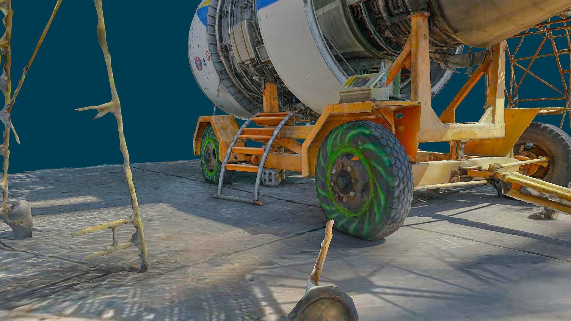 3D model - An-225 Real Mriya destroyed Engine - Ukraine 3D model_17