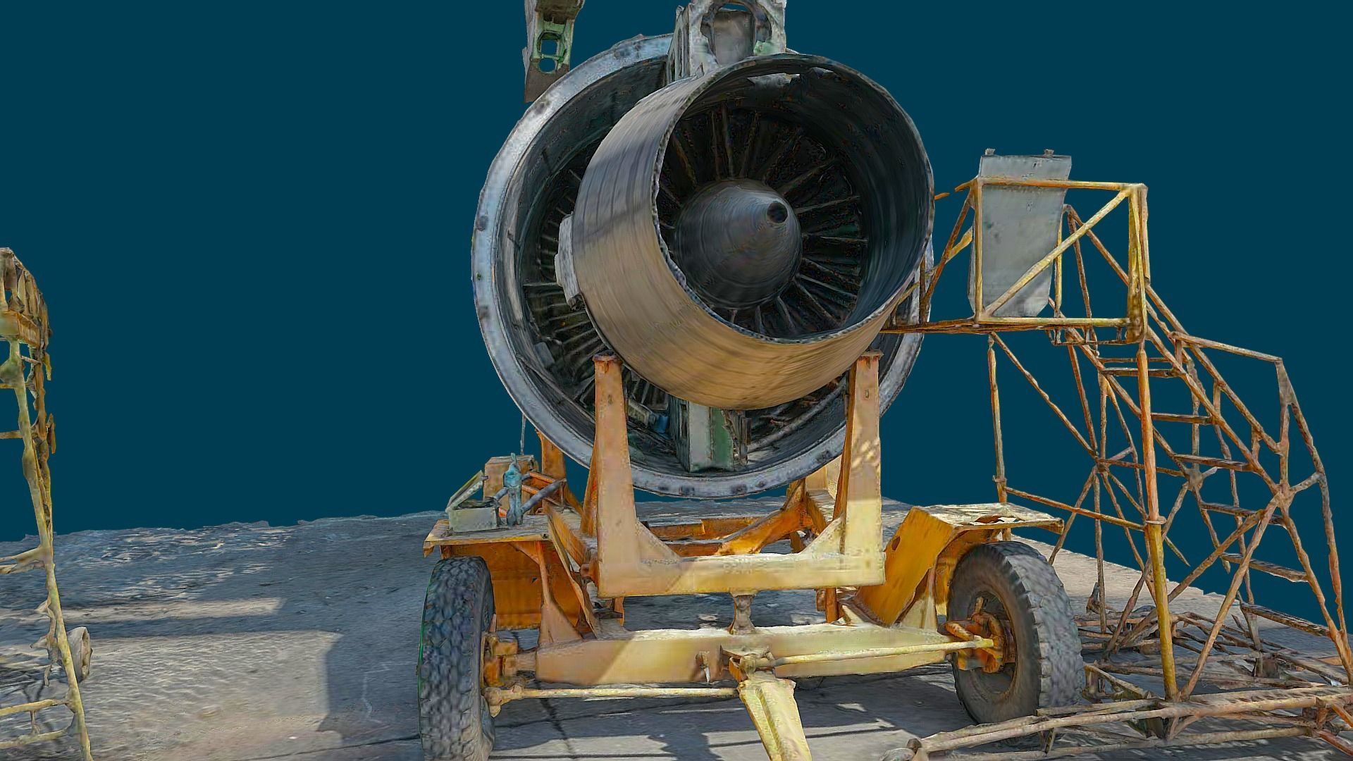 3D model - An-225 Real Mriya destroyed Engine - Ukraine 3D model_16