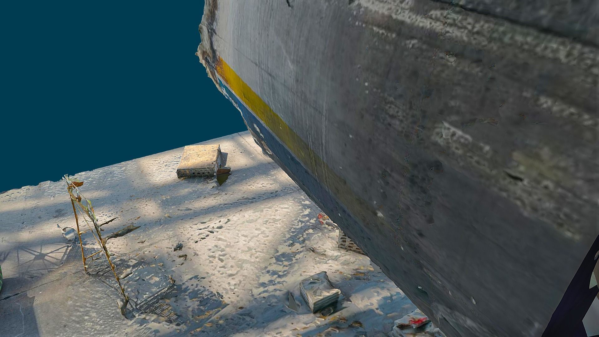 3D model - An-225 Real Mriya destroyed Engine - Ukraine 3D model_11