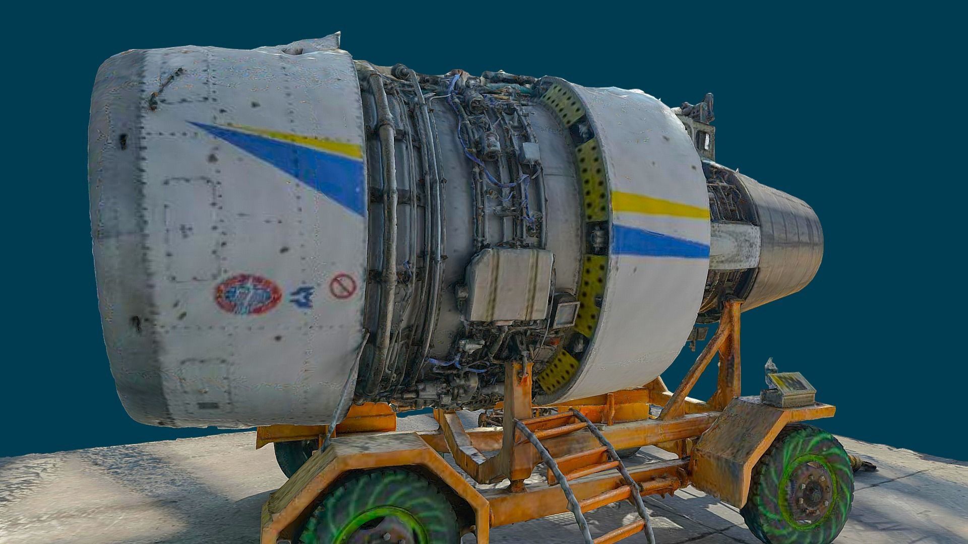 3D model - An-225 Real Mriya destroyed Engine - Ukraine 3D model_15