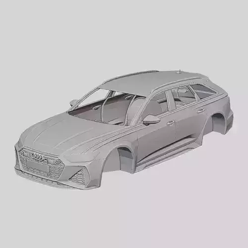 Audi RS6 Avant 2020 Printable Body 