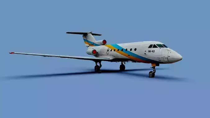 3D model Yakovlev yak 40 airplane Ukraine Antonov photogrammetry 3D model