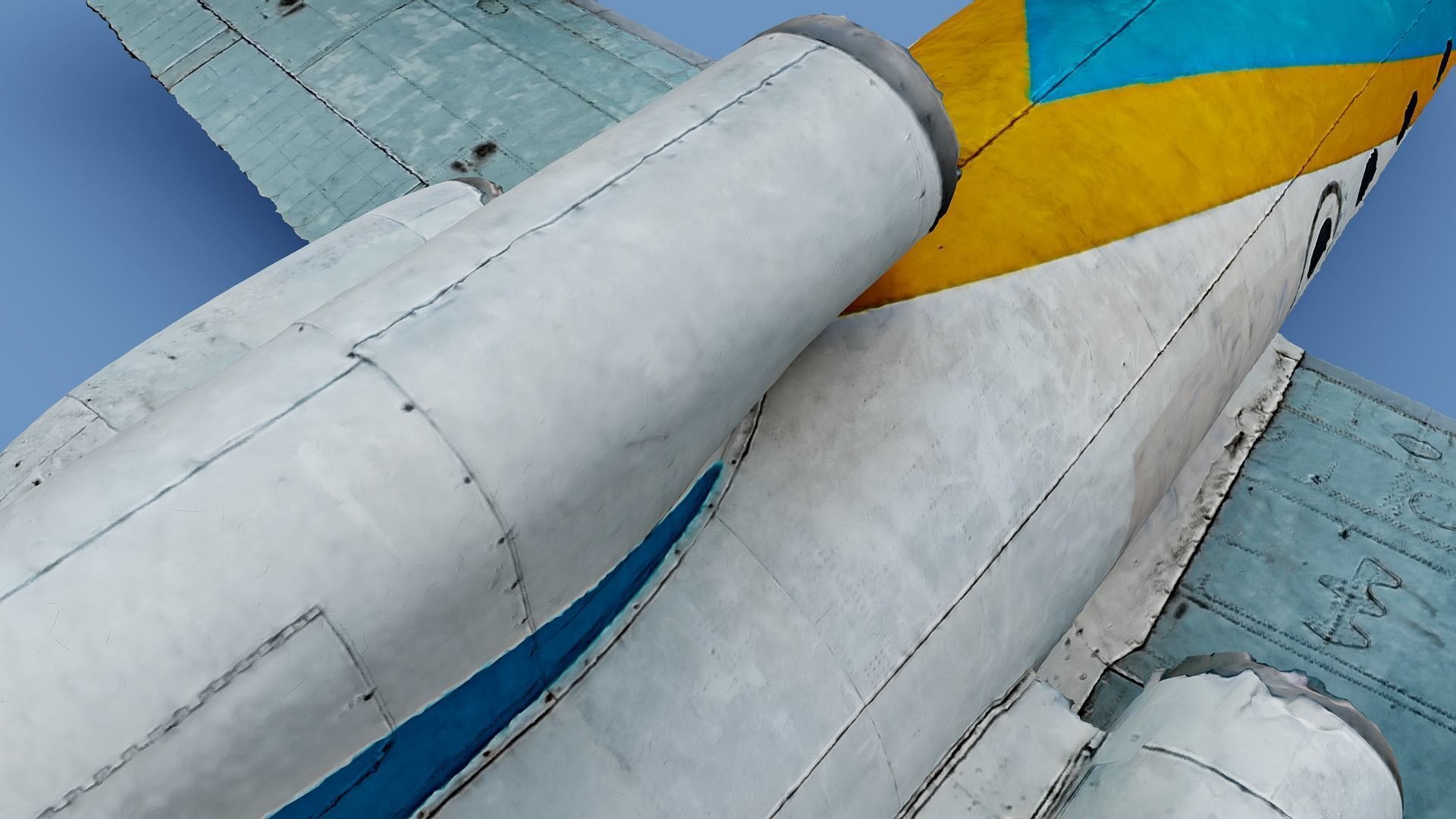 3D model Yakovlev yak 40 airplane Ukraine Antonov photogrammetry 3D model_4