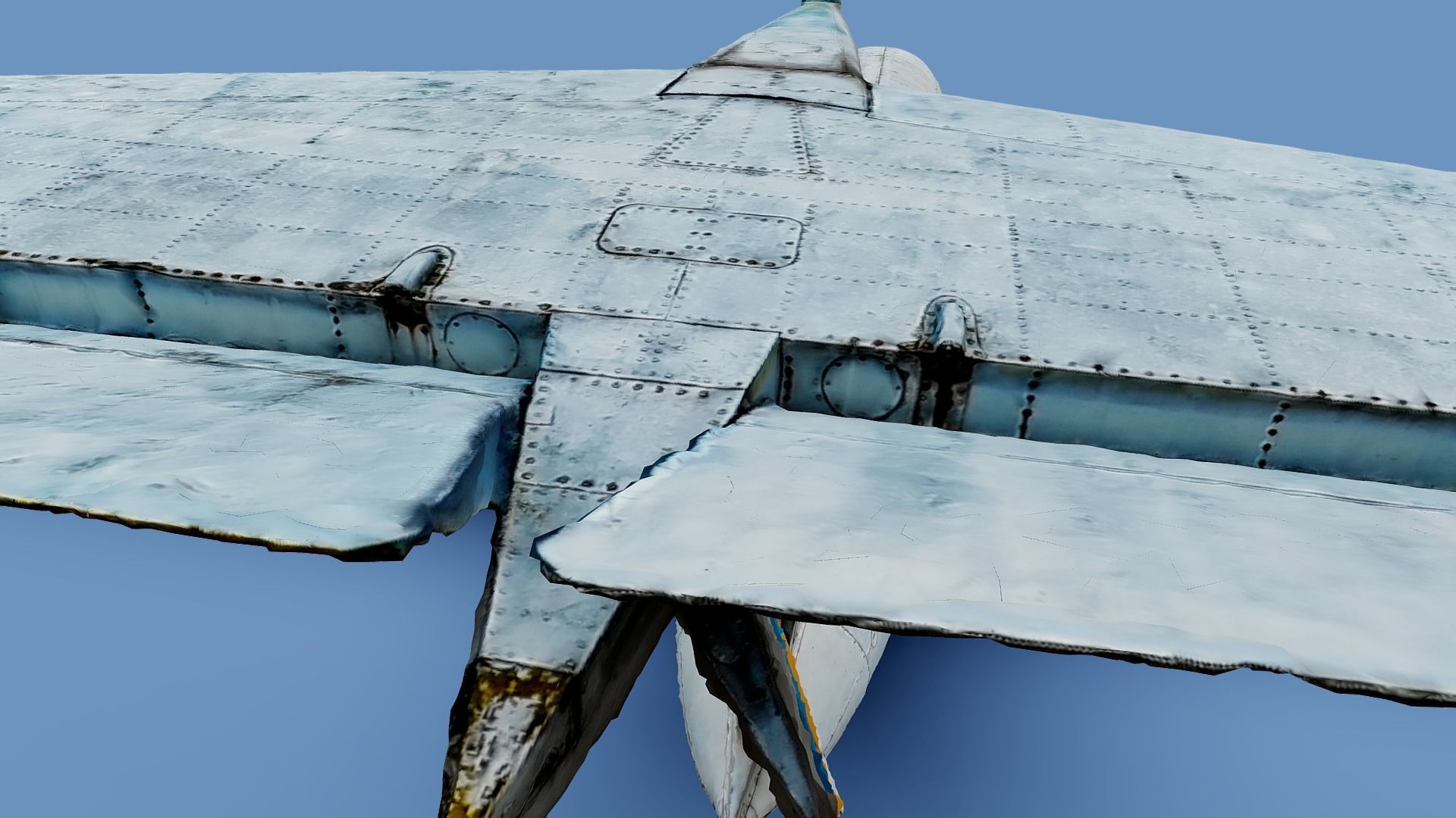 3D model Yakovlev yak 40 airplane Ukraine Antonov photogrammetry 3D model_3