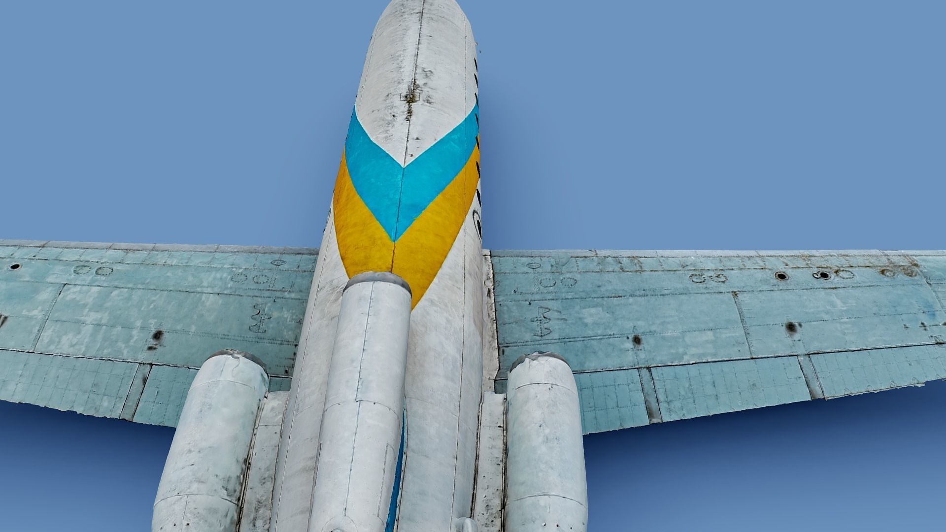 3D model Yakovlev yak 40 airplane Ukraine Antonov photogrammetry 3D model_1