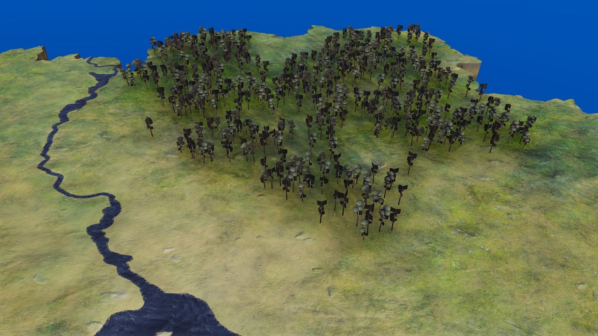 3d map of Ukraine obj gltf usdz 3D model_8