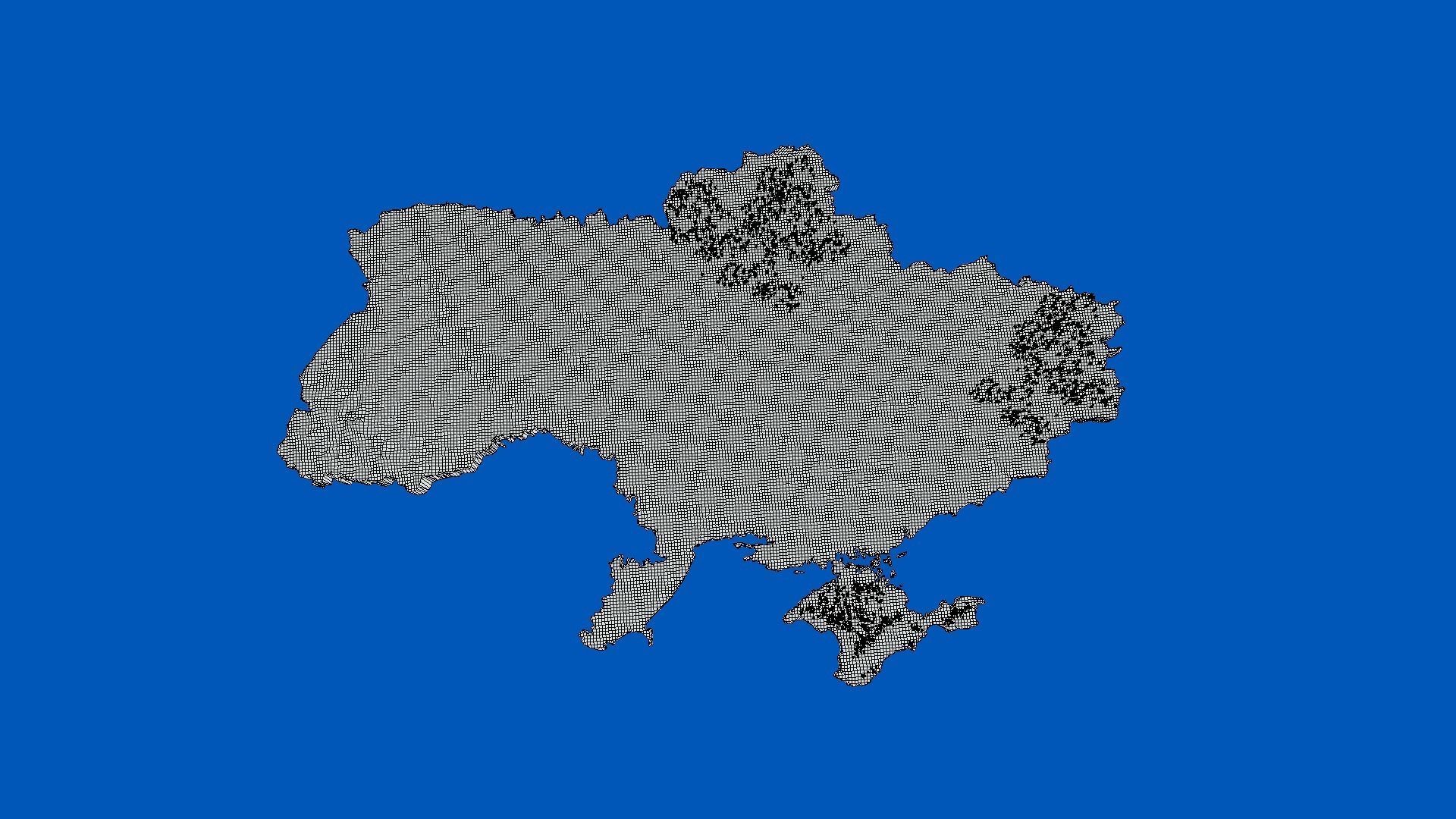 3d map of Ukraine obj gltf usdz 3D model_13