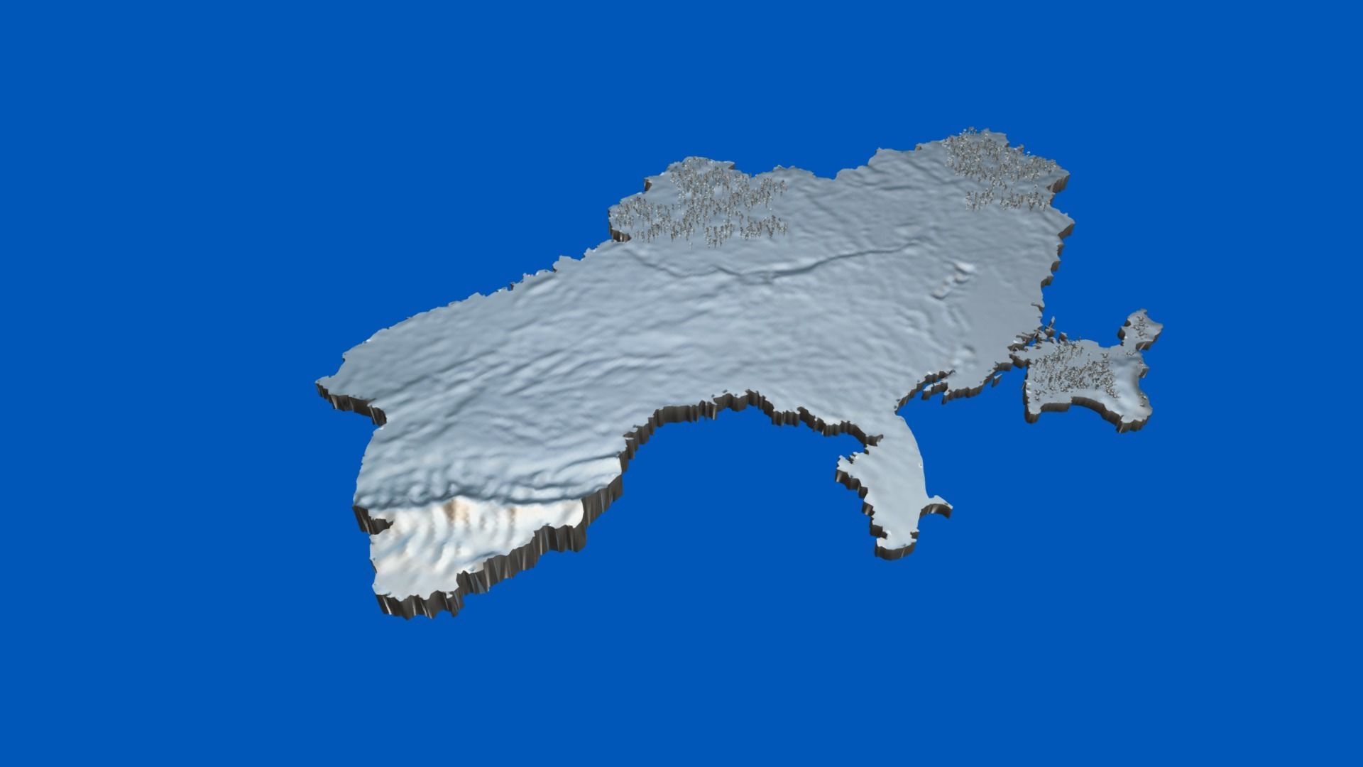 3d map of Ukraine obj gltf usdz 3D model_15