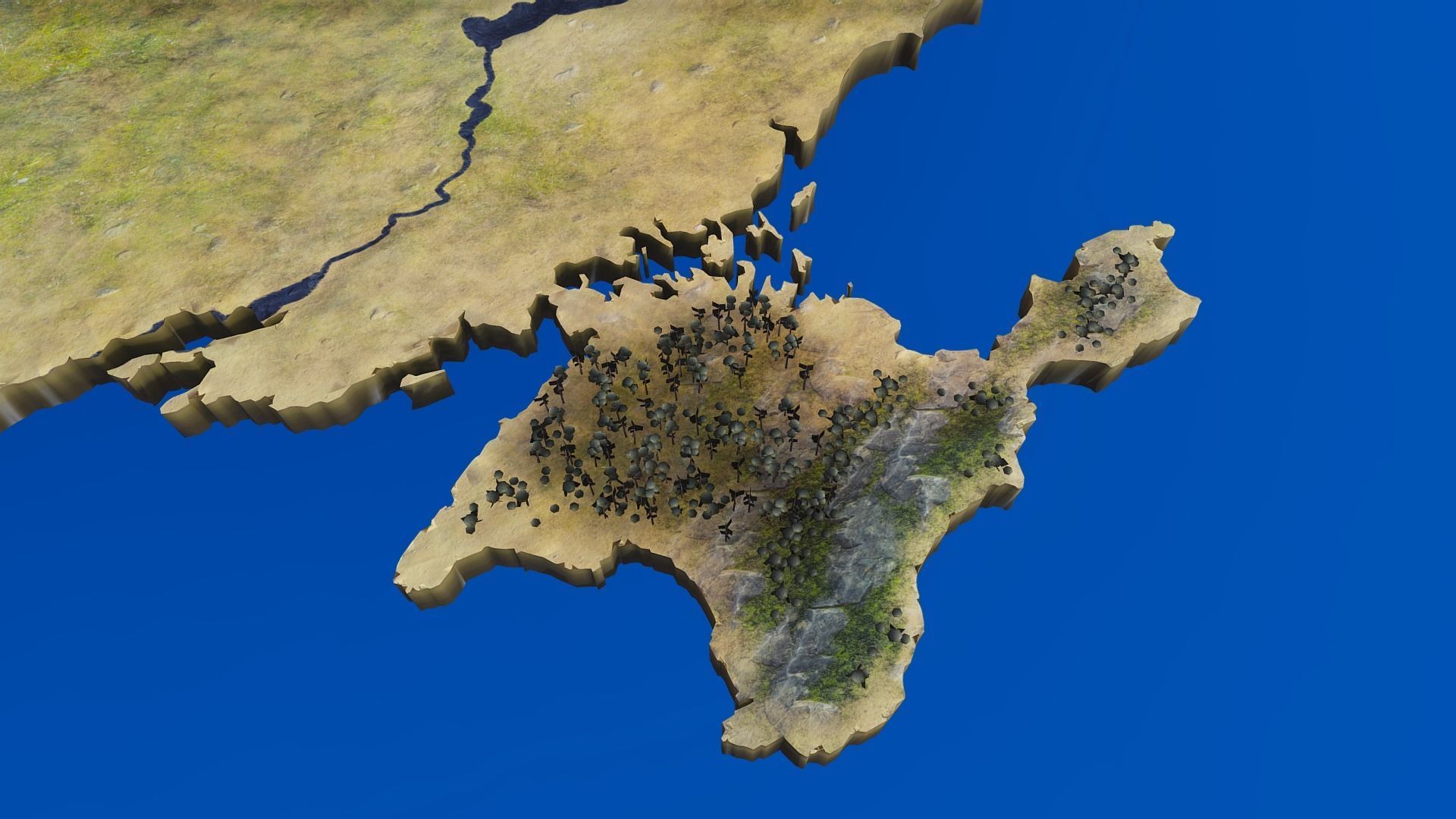 3d map of Ukraine obj gltf usdz 3D model_2