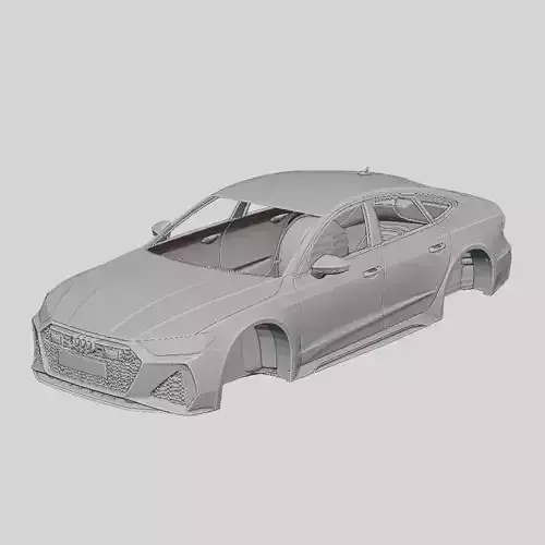 Audi RS7 Sportback 2020 Printable Body
