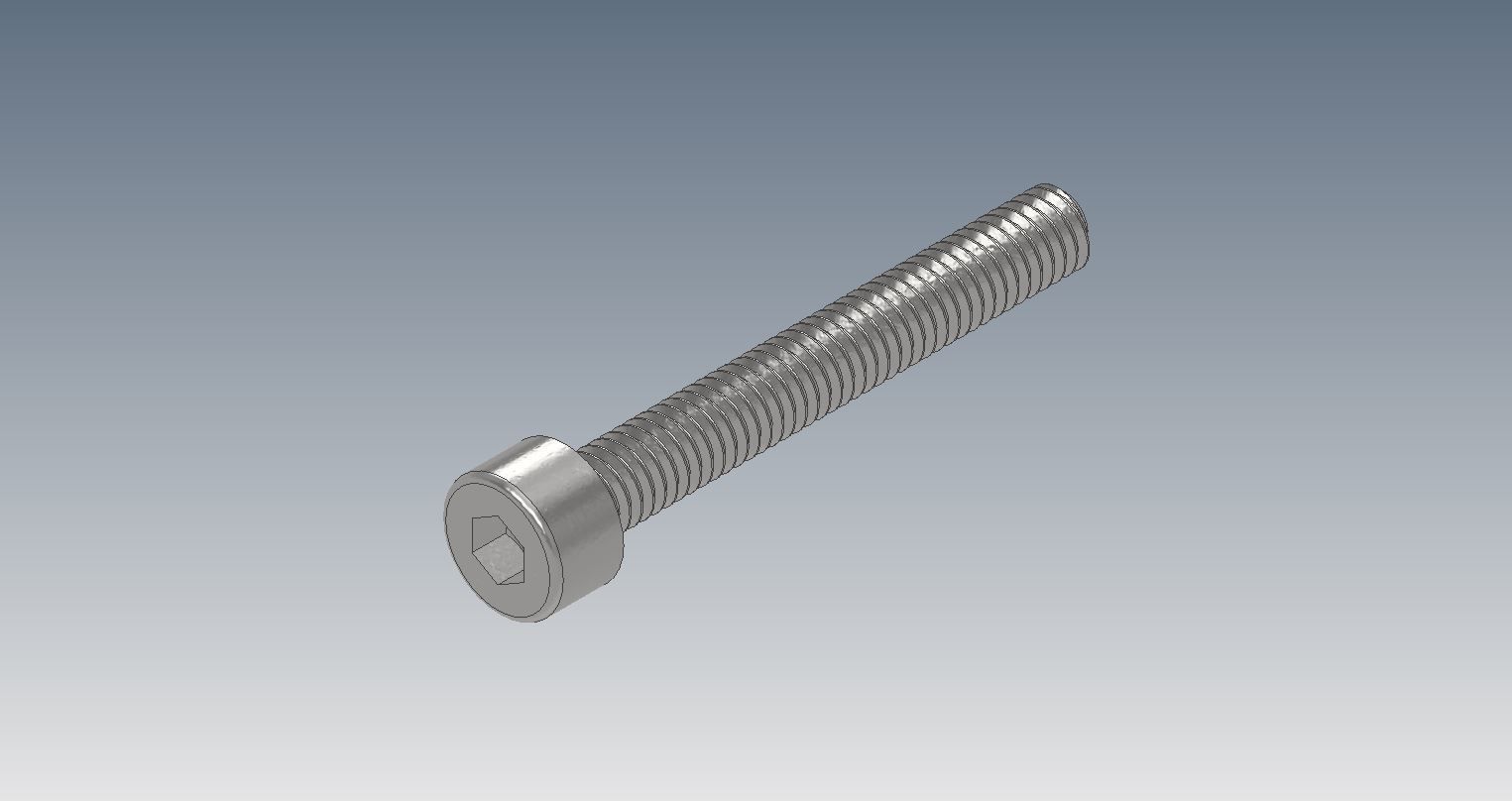 M4 Socket Head -DIN 912- Standard Bolts Collection 3D print model_7