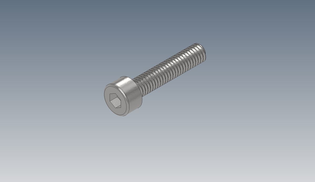 M4 Socket Head -DIN 912- Standard Bolts Collection 3D print model_5